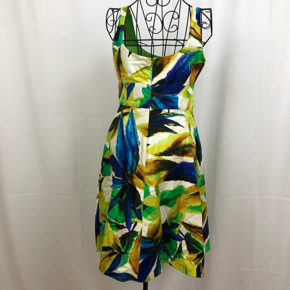 Evan-Picone sleeveless floral print dress 4P - Picture 6 of 8